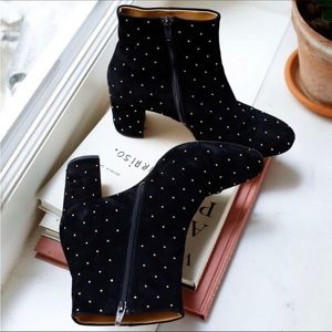 NWT Sézane Léa Boot (Black/ Gold Studs)